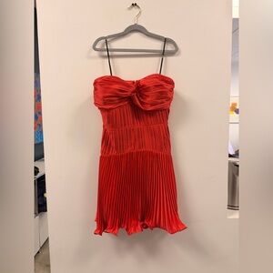 AMUR Strapless Red Dress